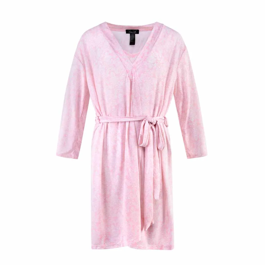 2 Pack Robe & Chemise Sleep Set