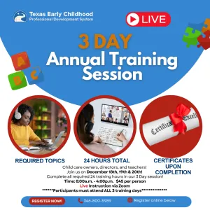 3 Day Annual Training Session