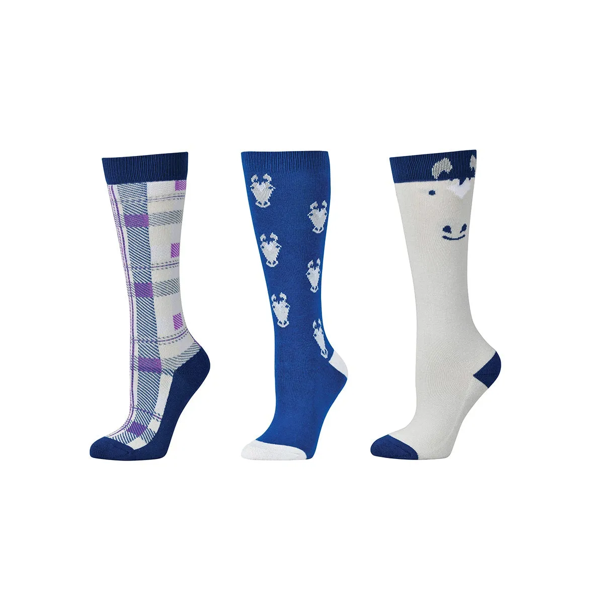 3 Pack Childs Socks - Peekaboo Pony