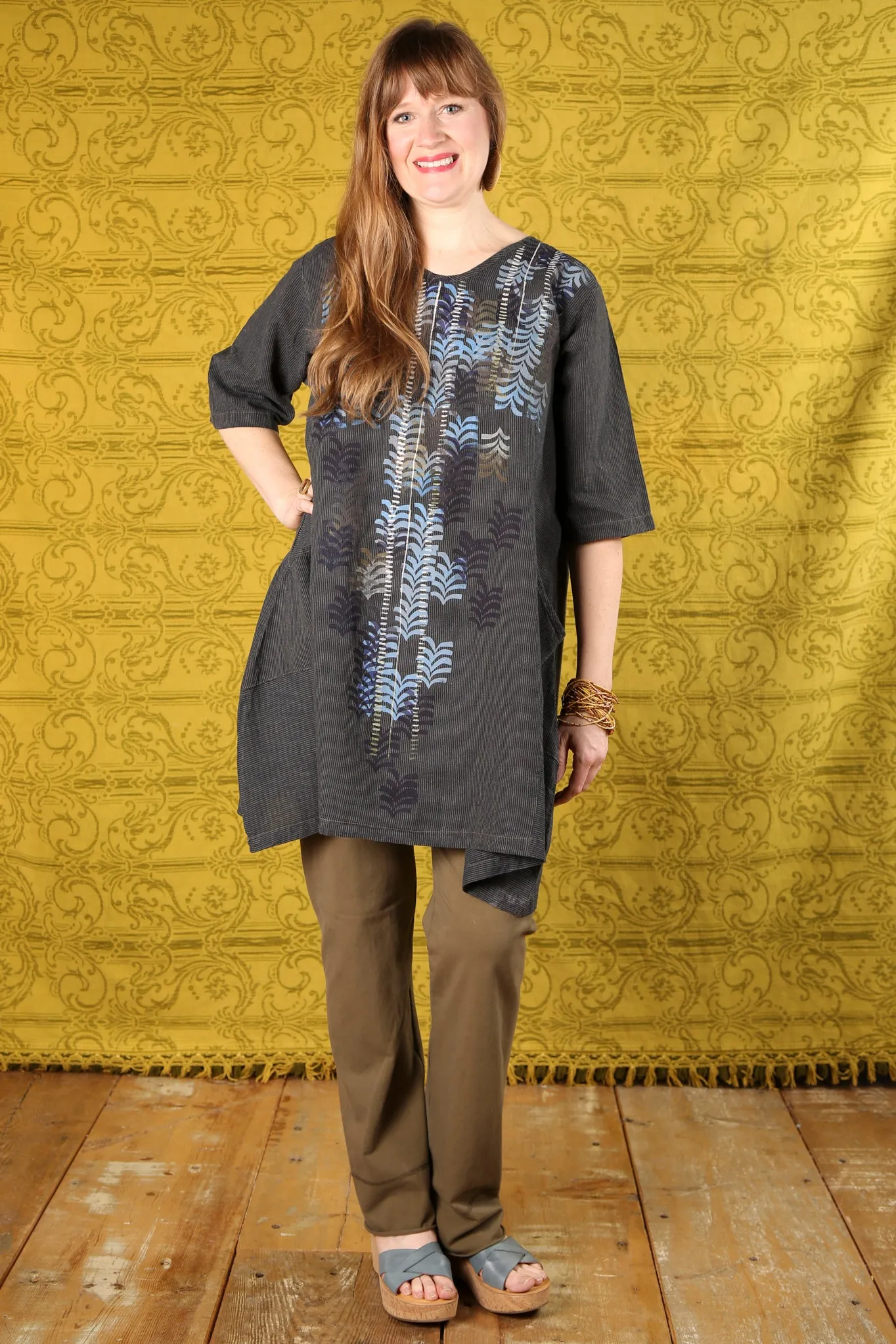 3176 Comfy Cotton-Lycra Slim Pant-Volcanic-to OVERDYE