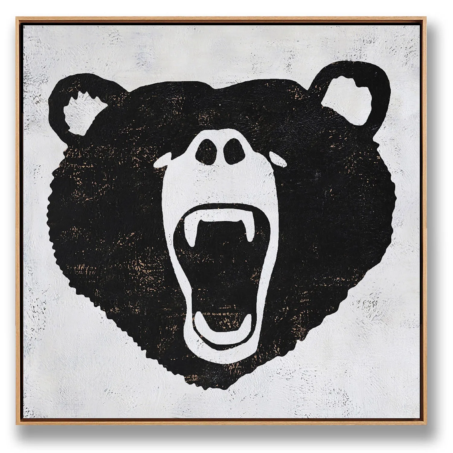 Abstract Bear painting H263S