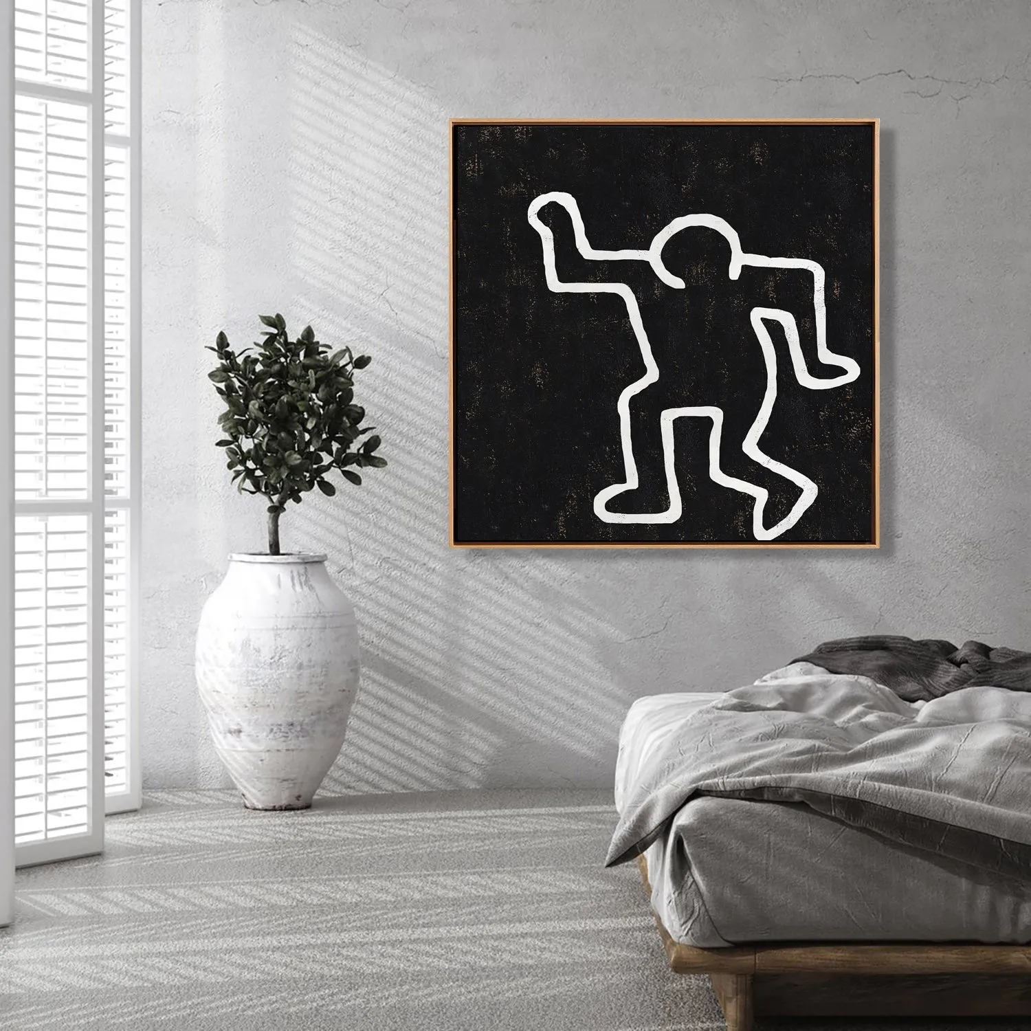 Abstract Dancing Man Painting H209SR