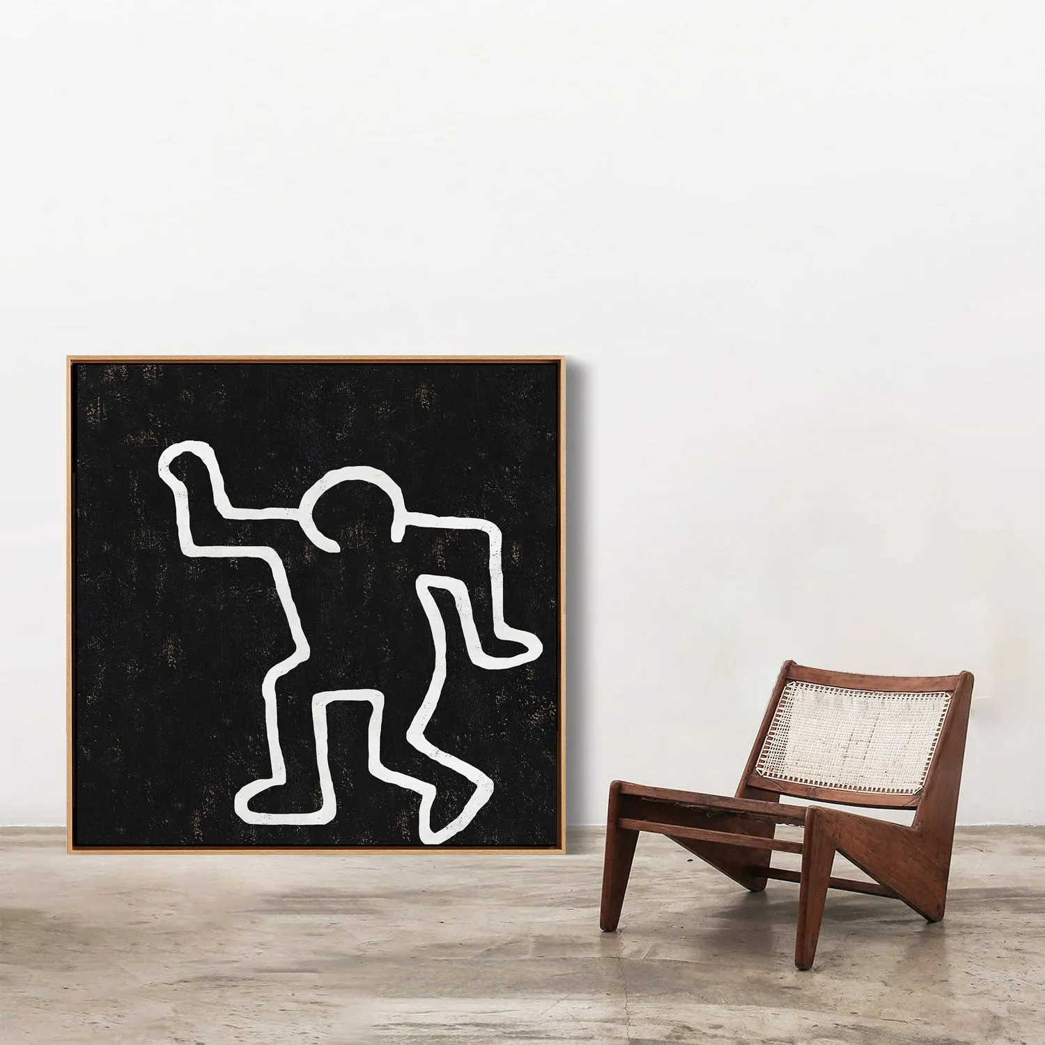 Abstract Dancing Man Painting H209SR