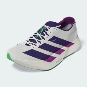 Adidas | Adizero Adios Pro 4 | Men's | Core White/Collegiate Purple/Lime Burst