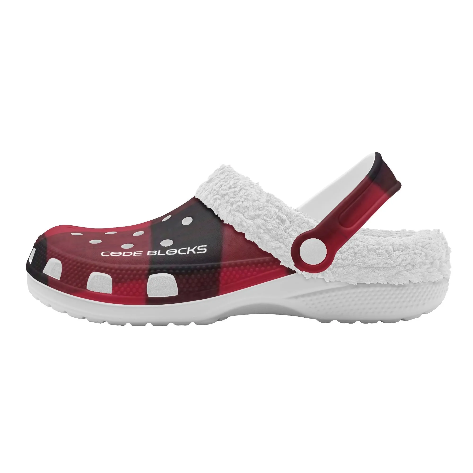 Adults White Warm House Clog Winter Fur Lined Garden Slippers