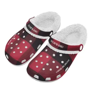 Adults White Warm House Clog Winter Fur Lined Garden Slippers