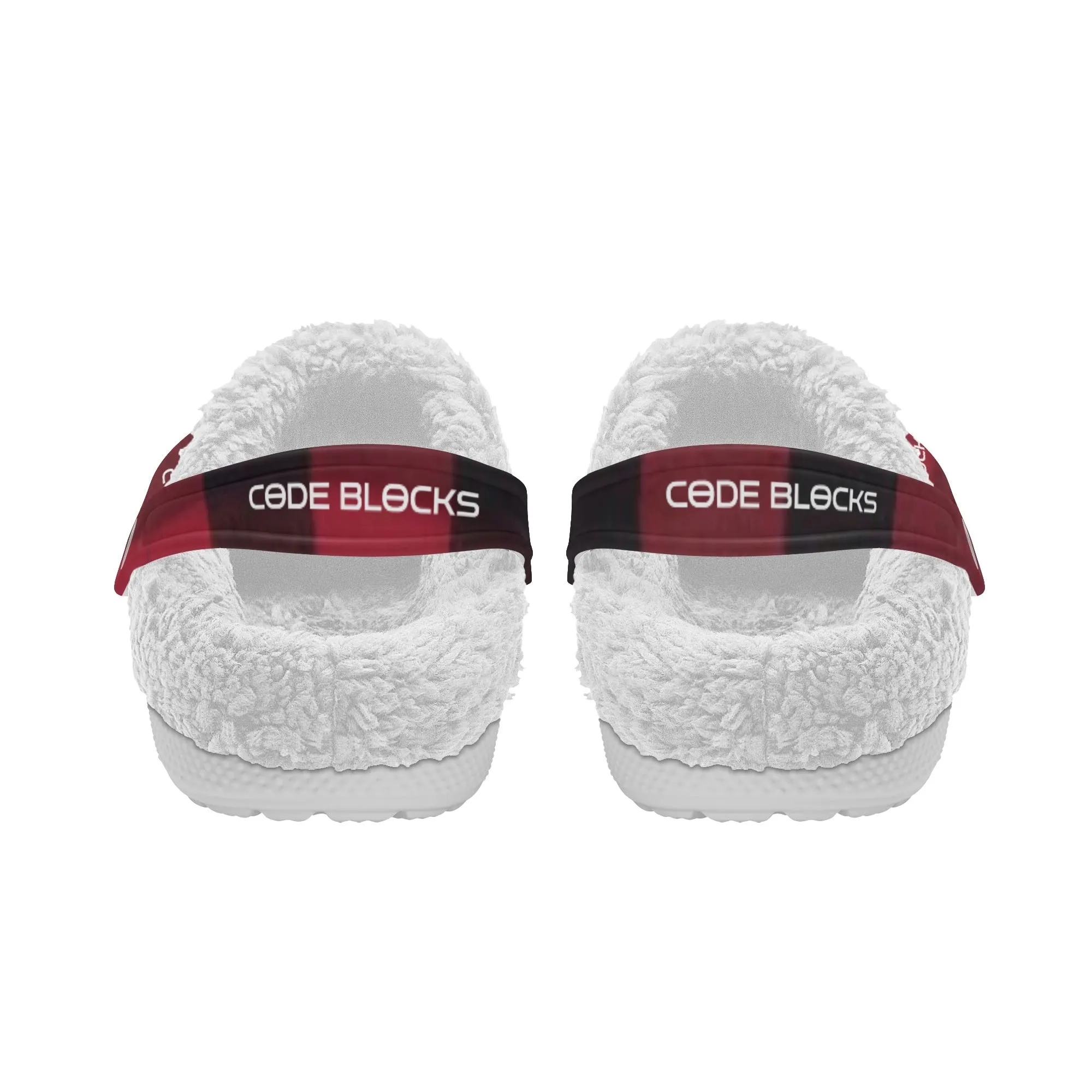 Adults White Warm House Clog Winter Fur Lined Garden Slippers