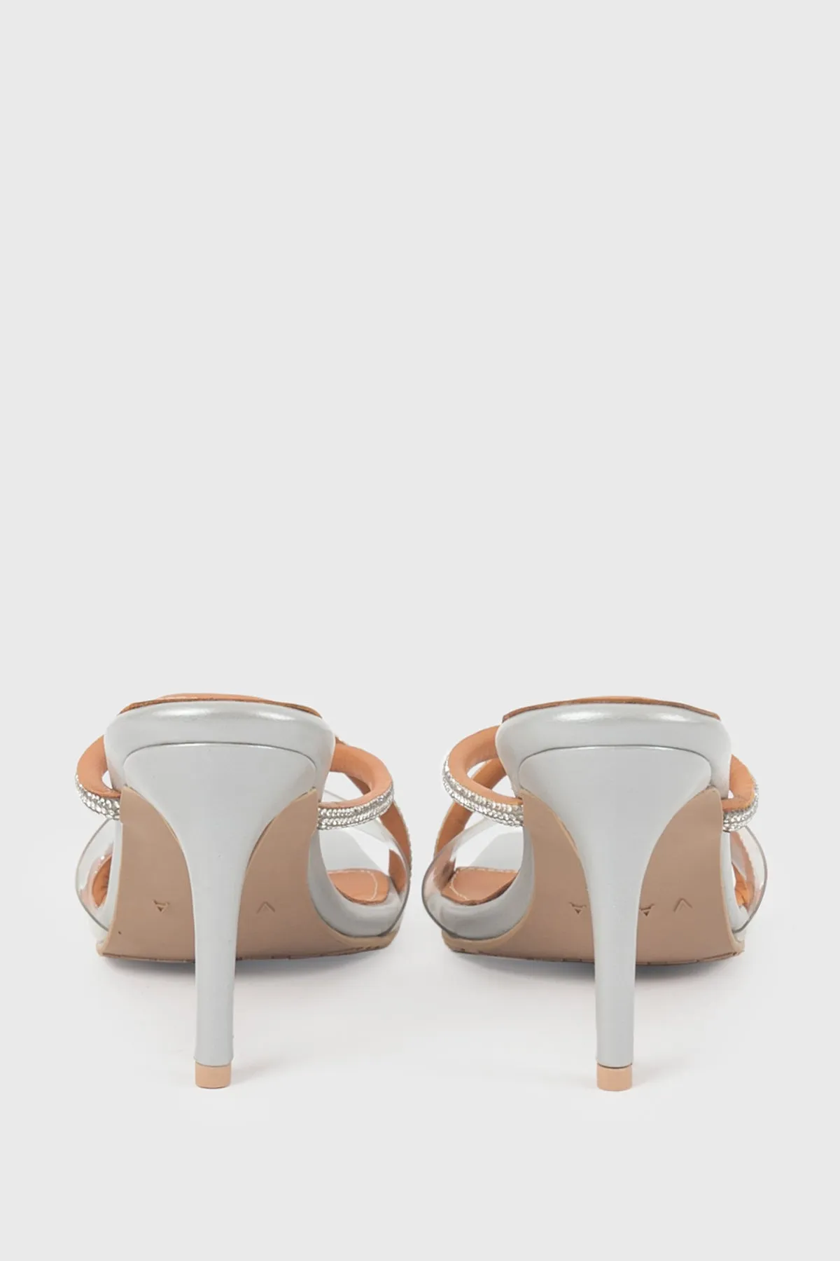 Agate Heels in Silver