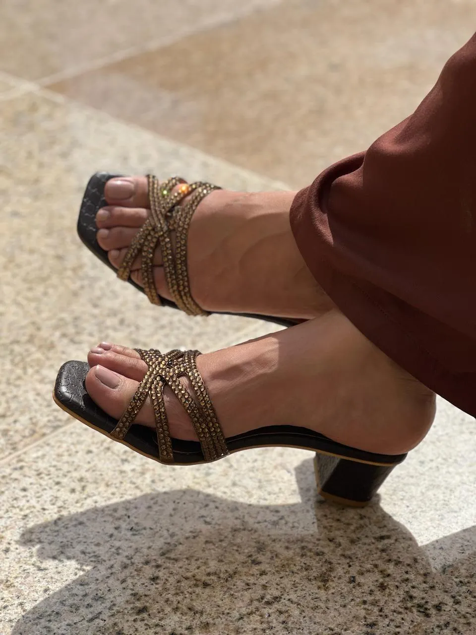 Ahlam Heels S243H - Brown