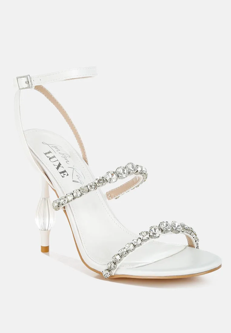 Aragon Diamante Embellished Fantasy Heel Sandals