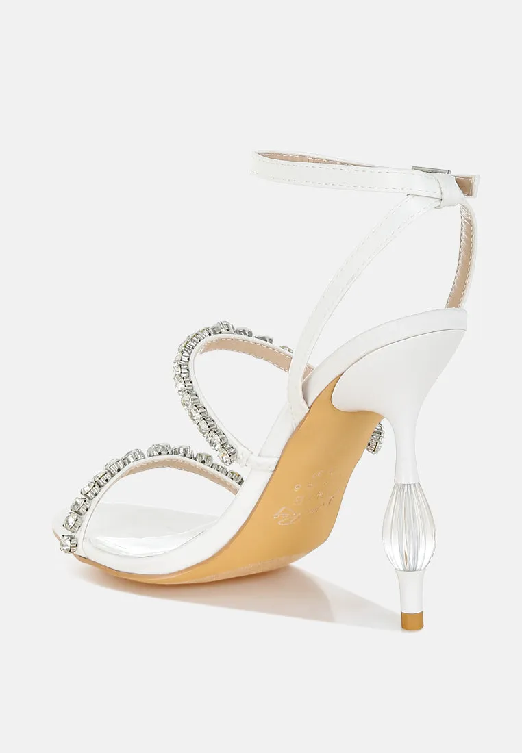 Aragon Diamante Embellished Fantasy Heel Sandals