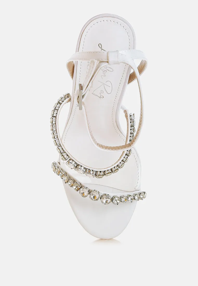 Aragon Diamante Embellished Fantasy Heel Sandals