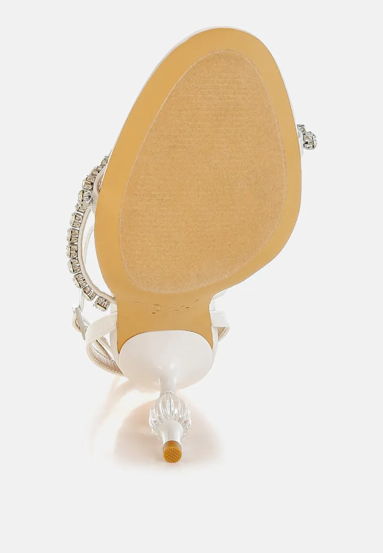 Aragon Diamante Embellished Fantasy Heel Sandals