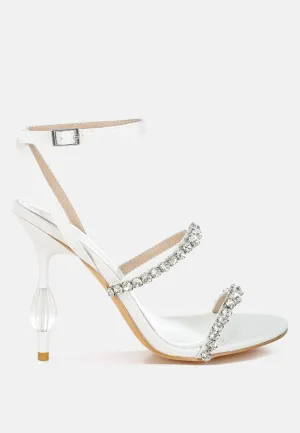 Aragon Diamante Embellished Fantasy Heel Sandals