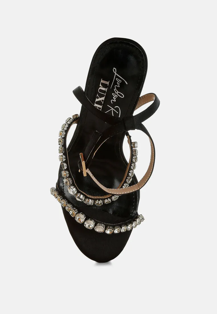 Aragon Diamante Embellished Fantasy Heel Sandals