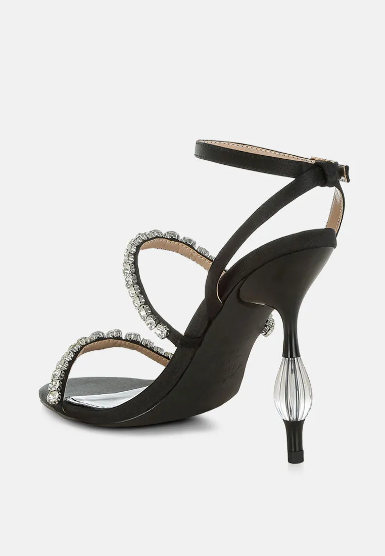 Aragon Diamante Embellished Fantasy Heel Sandals