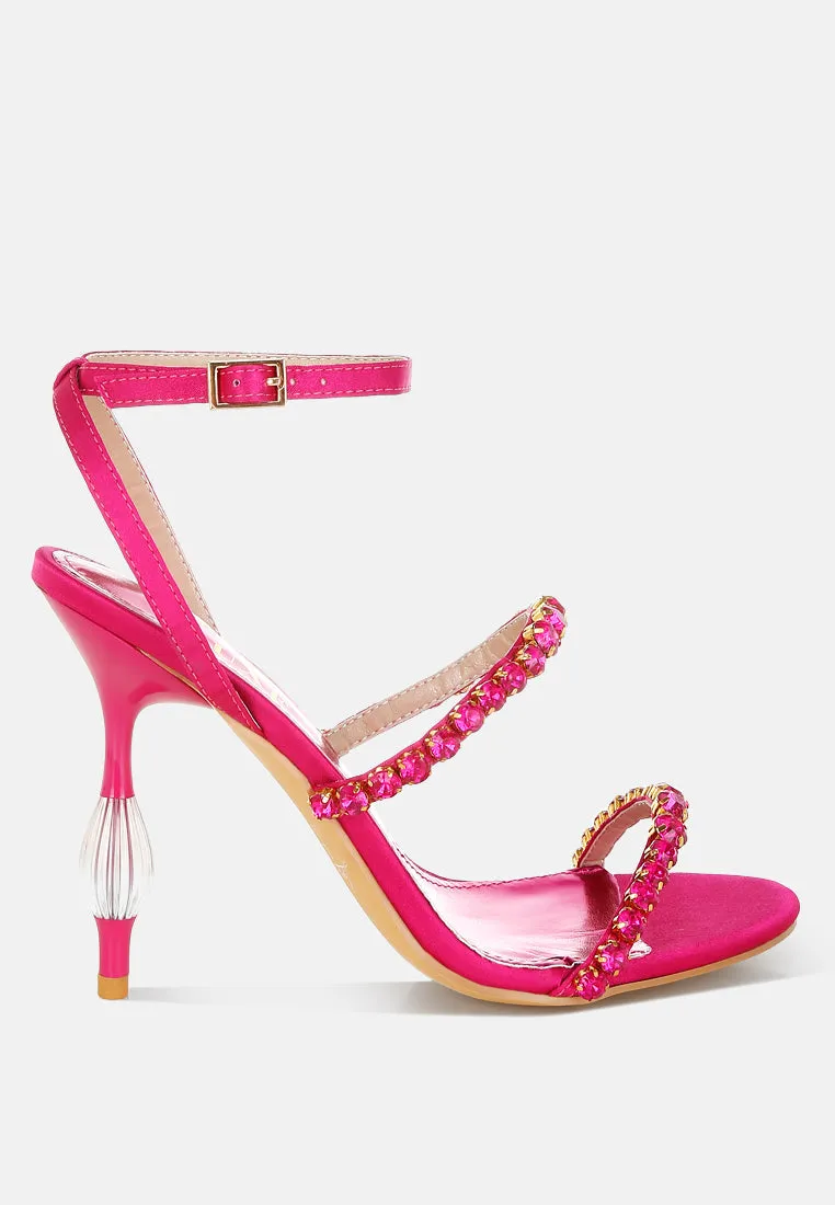 Aragon Diamante Embellished Fantasy Heel Sandals
