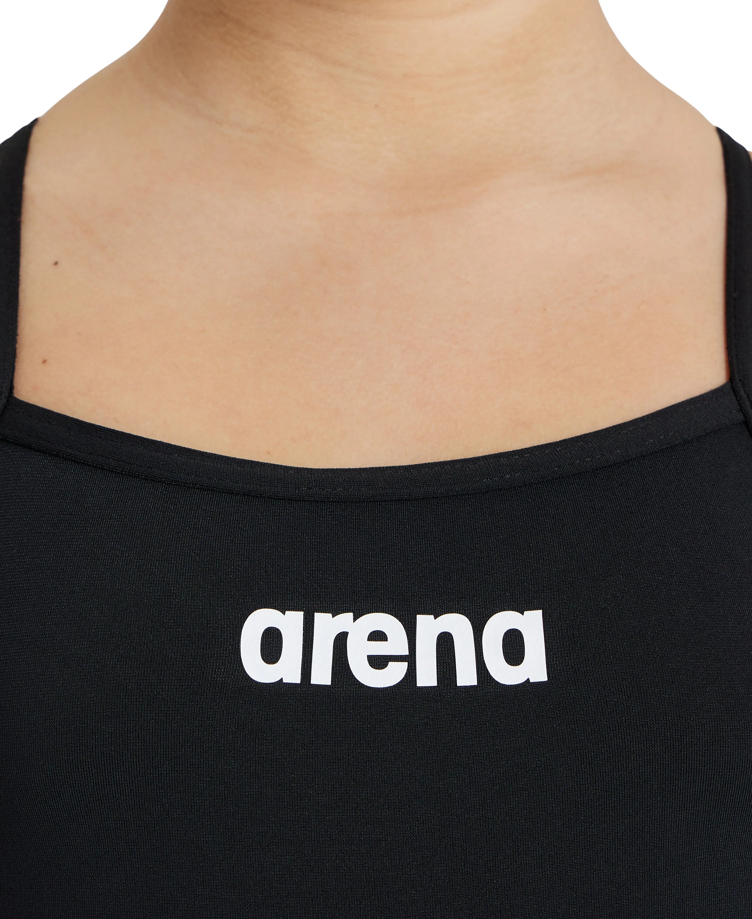 Arena Girl's Solid Light Tech Jr Black-White
