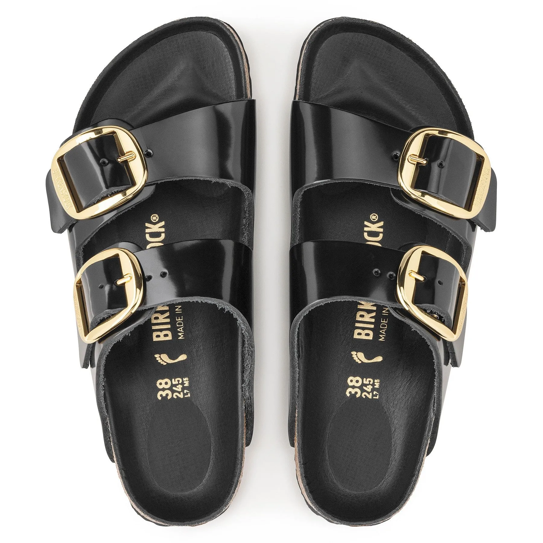 Arizona | Big Buckle | Patent Leather | Black