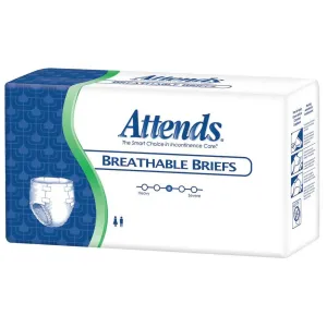 Attends Breathable Adult Briefs - X-Large 60/cs
