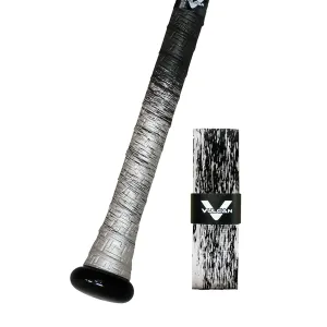 Bat Grip Beisbol Softbol Vulcan FADE PLATA NEGRO 1.75 MM