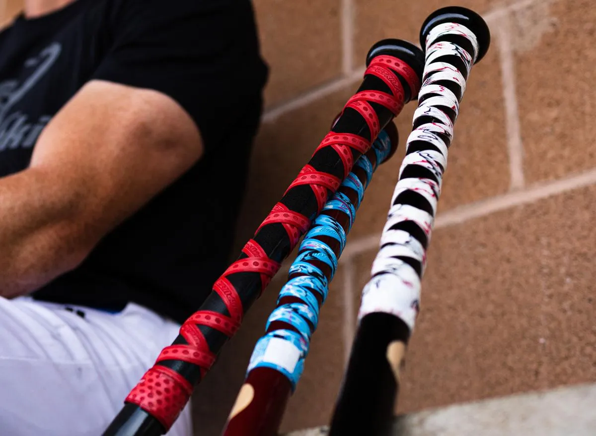 Bat Ultra X Grip Lizard Skins DSP .5 MM - MLB Cruzado Naranja claro