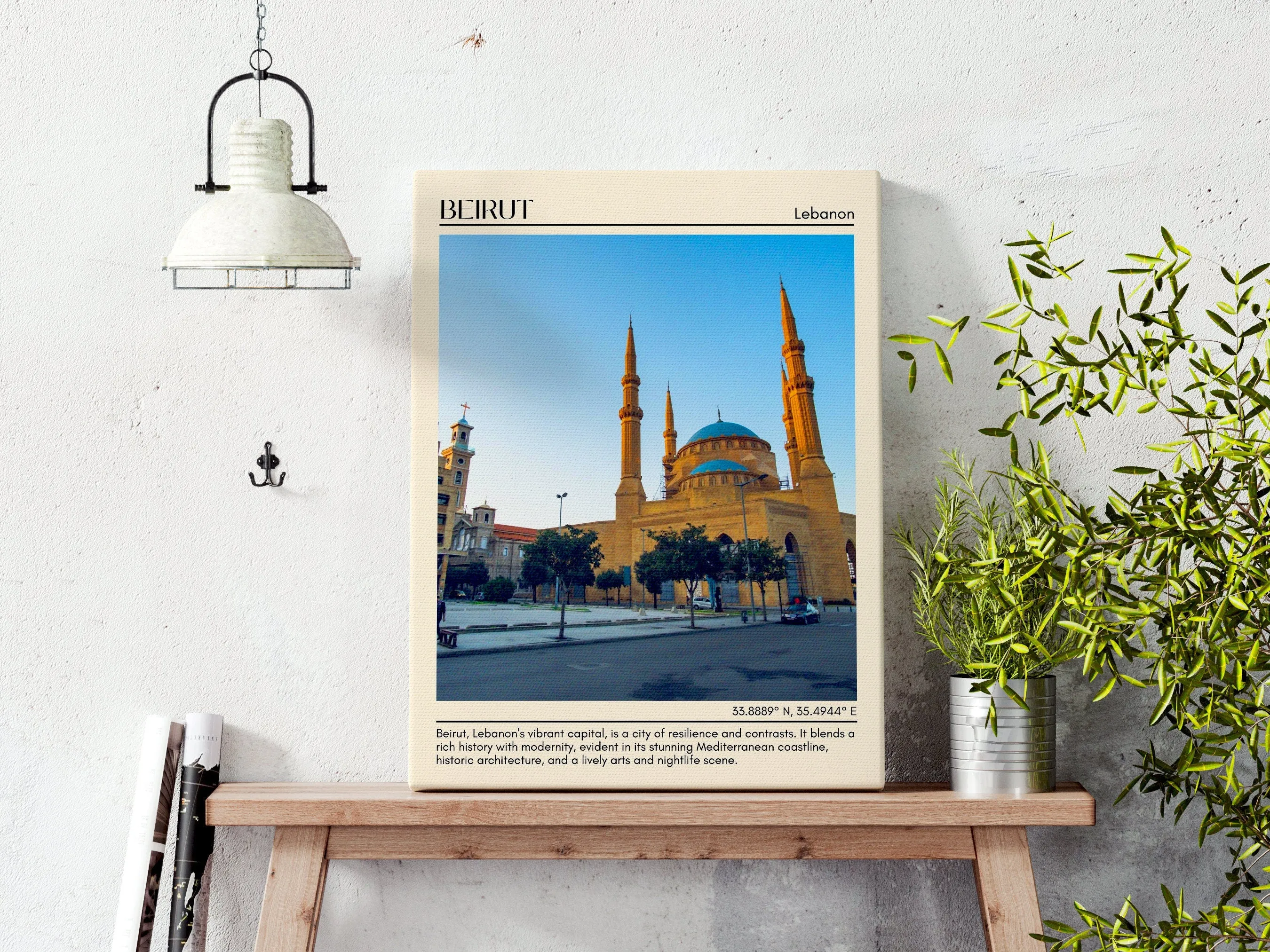 Beirut Minimal Wall Art, Lebanon