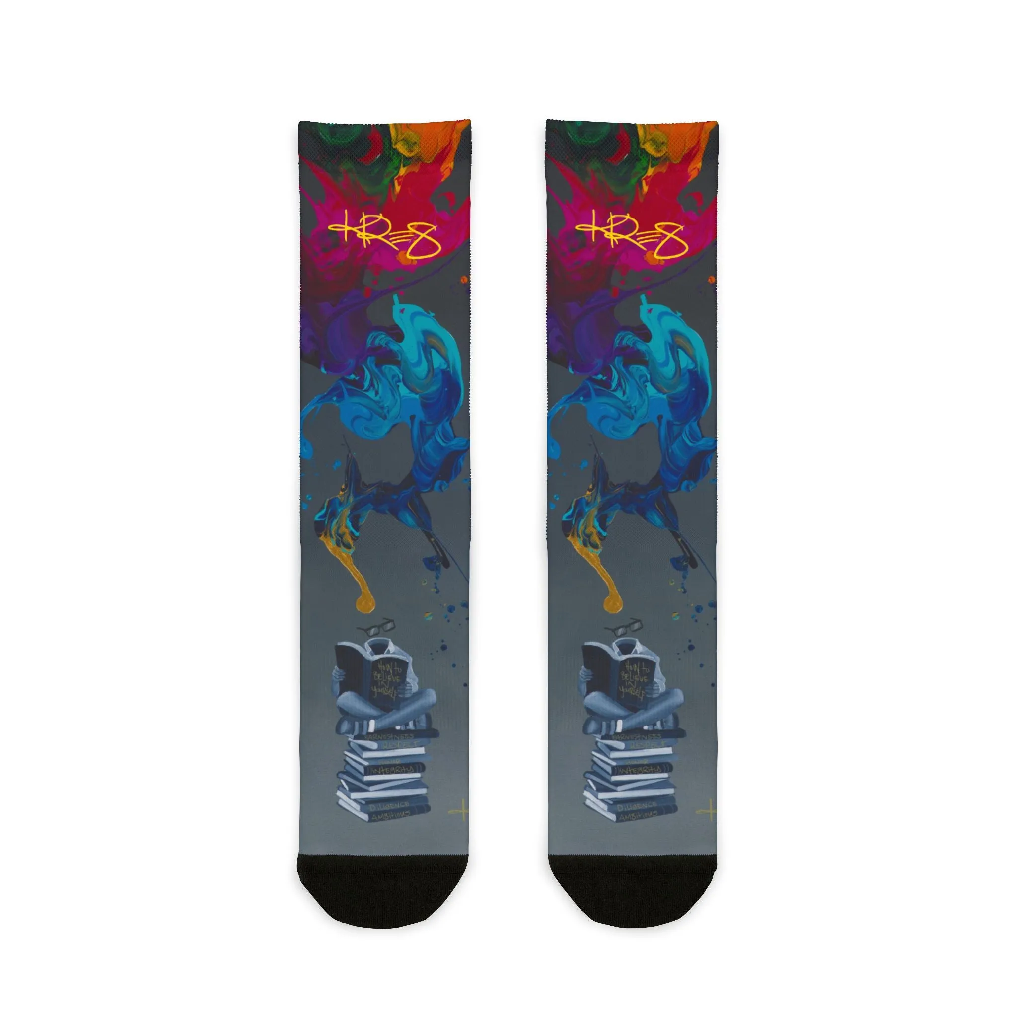 Believe in Yourself Kre8 Sublimation Crew Socks
