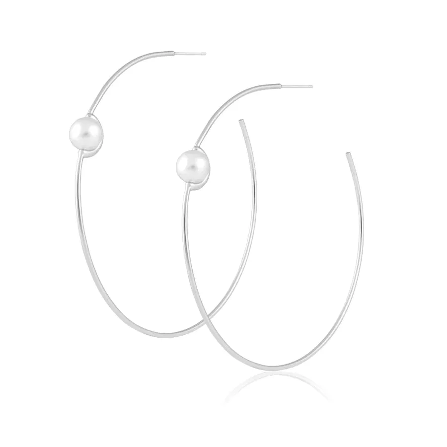 Belize Pearl Hoops