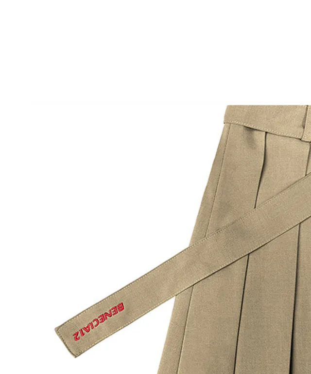 BENECIA 12 Minimal Belt Culottes - Beige