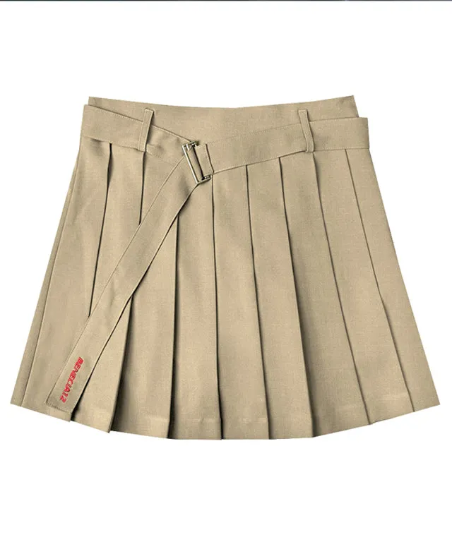 BENECIA 12 Minimal Belt Culottes - Beige