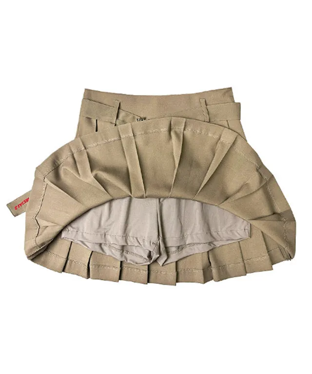 BENECIA 12 Minimal Belt Culottes - Beige