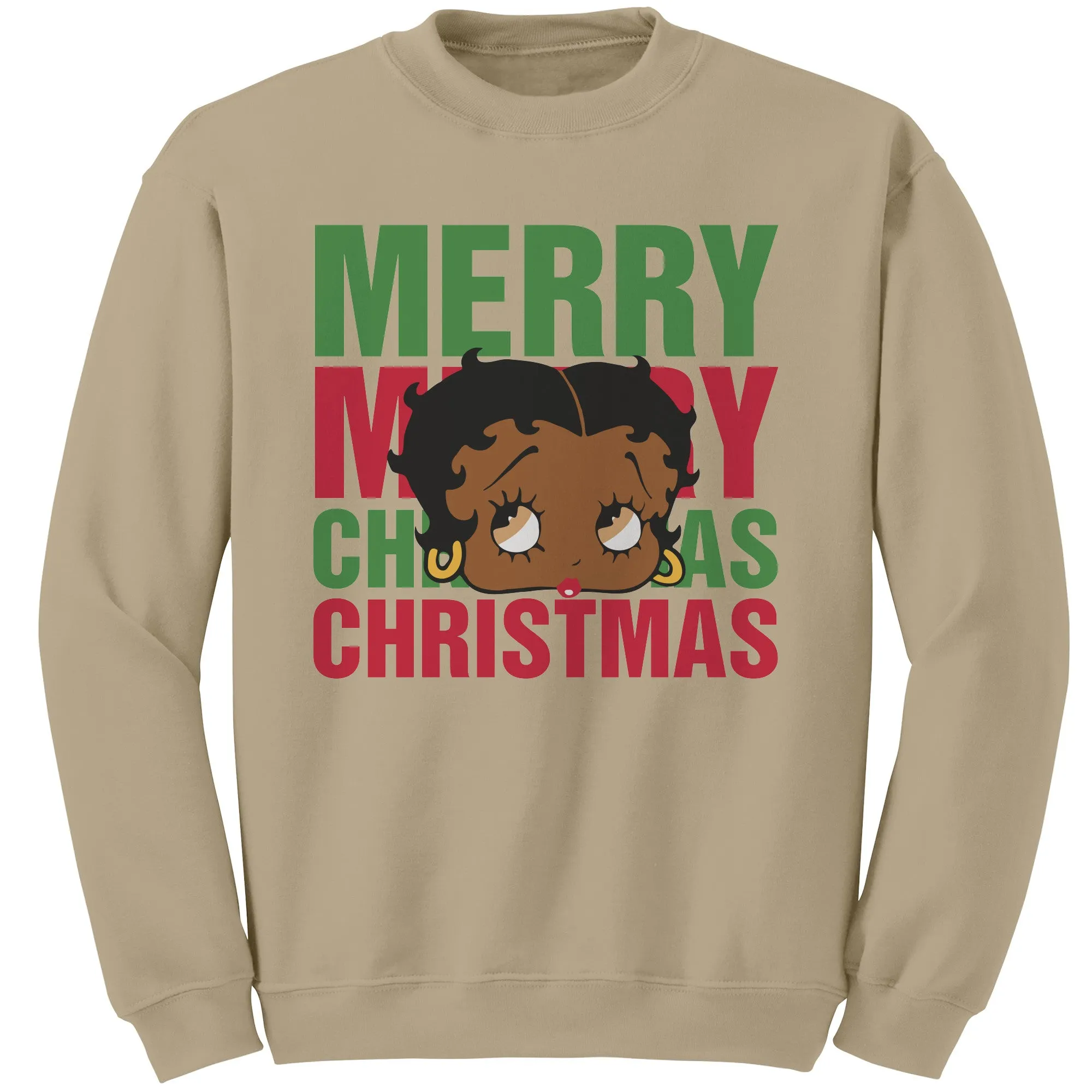 Betty Boop Sweatshirt for Women Christmas Graphic Pullover Cute Betty Boop Gift Holiday Sweater for Her Christmas Party Gift Comfy Sweater