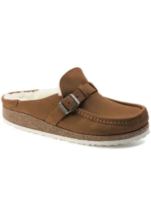 Birkenstock Women's Buckley Shearling Suede Narrow Sandals