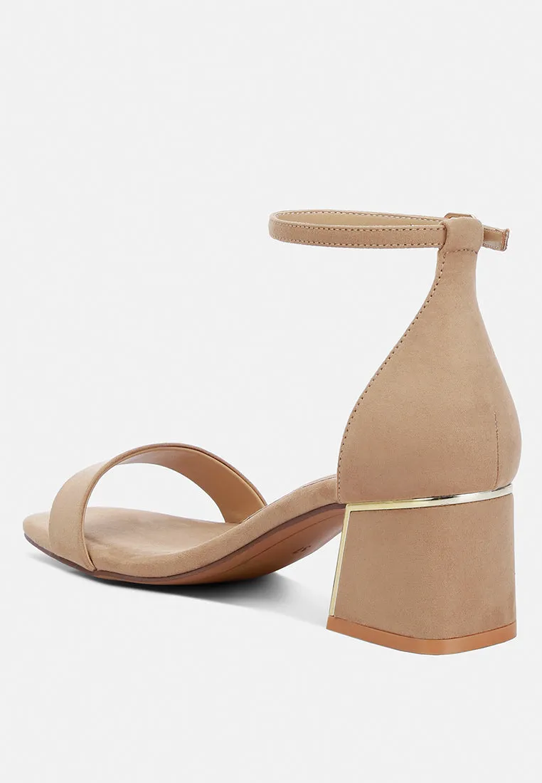 Block Heel Sandals By Ruw