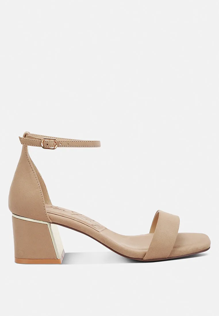 Block Heel Sandals By Ruw