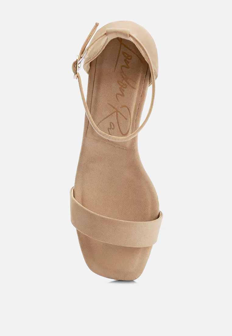 Block Heel Sandals By Ruw