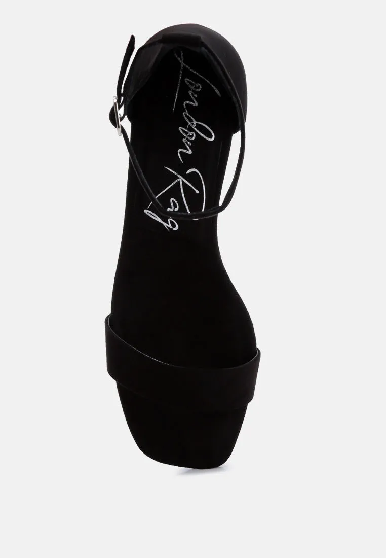 Block Heel Sandals By Ruw