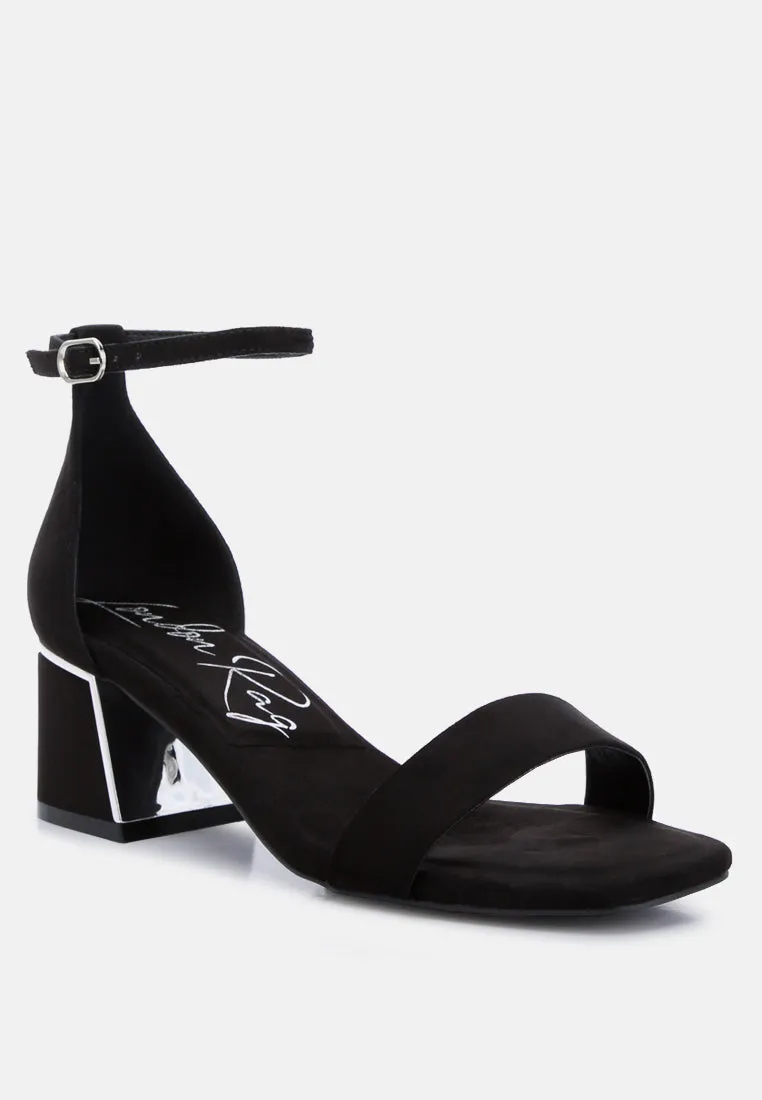 Block Heel Sandals By Ruw