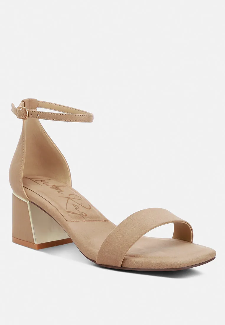 Block Heel Sandals By Ruw