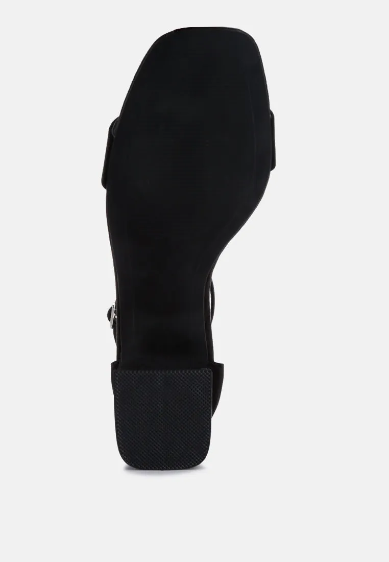 Block Heel Sandals By Ruw