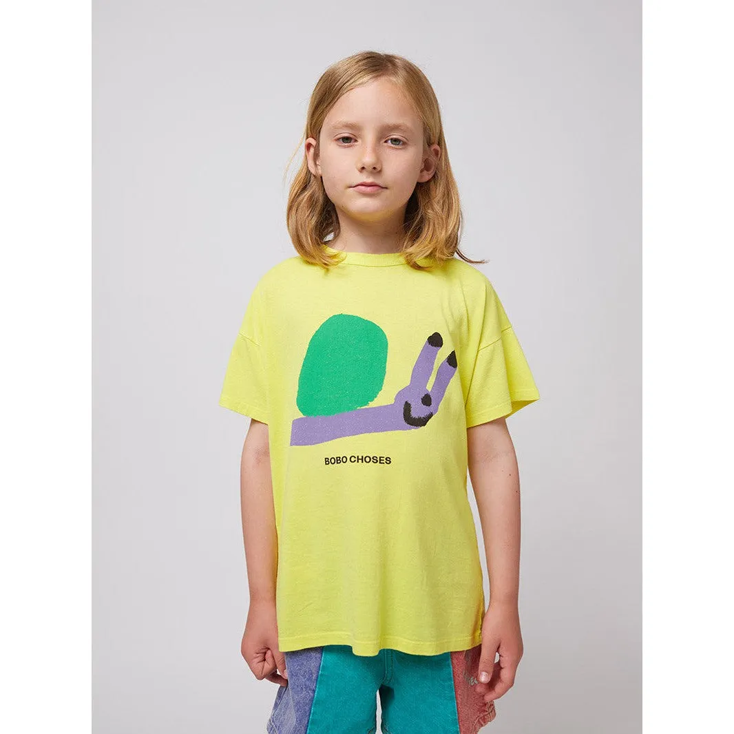 Bobo Choses - Funny Snail T-shirt - yellow