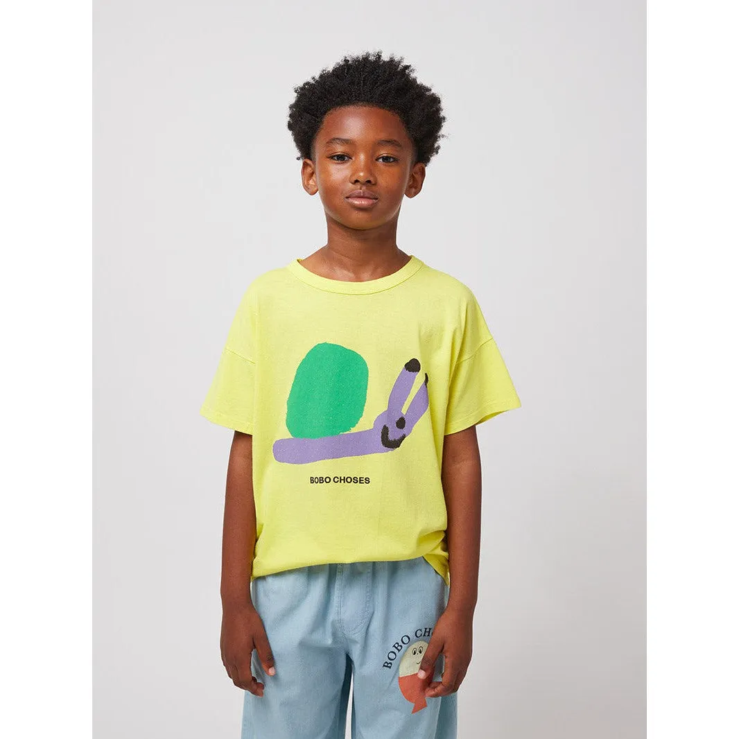 Bobo Choses - Funny Snail T-shirt - yellow