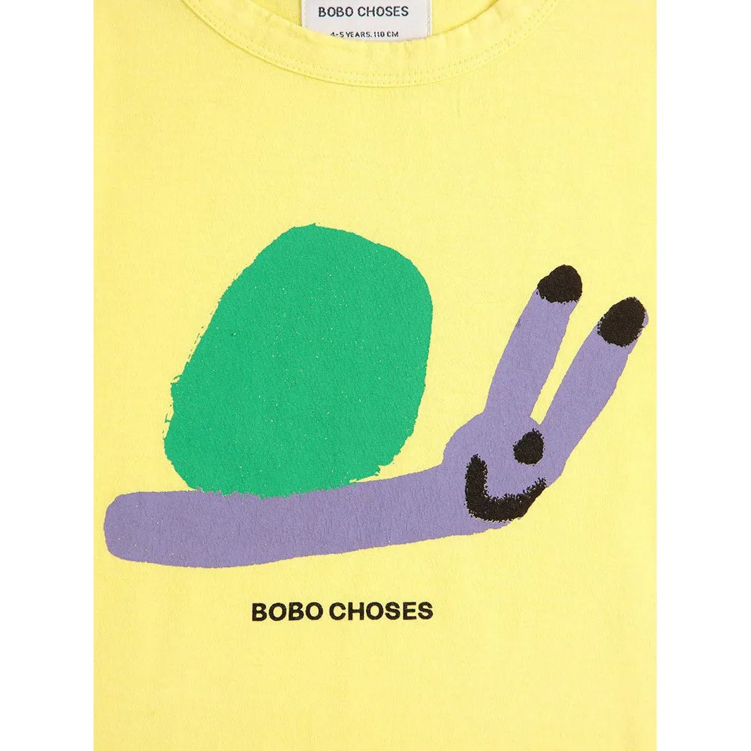 Bobo Choses - Funny Snail T-shirt - yellow