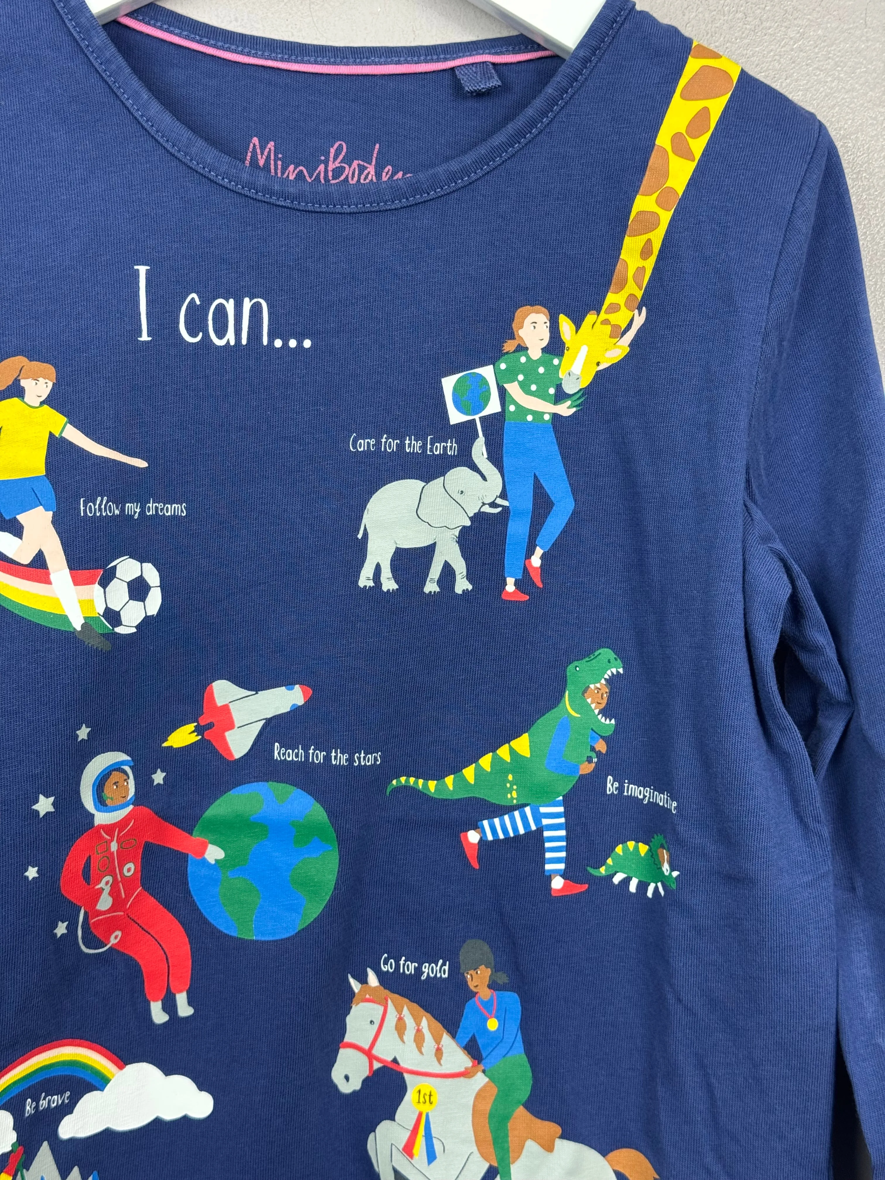 Boden 'I Can' L/S T-shirt 7-8y