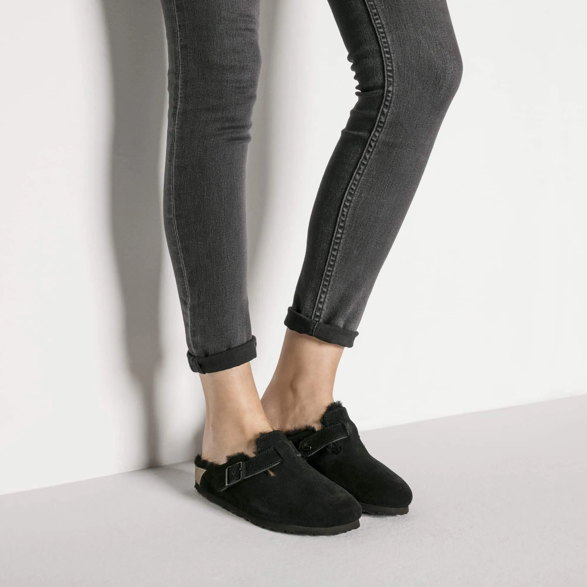 Boston Shearling Suede Leather