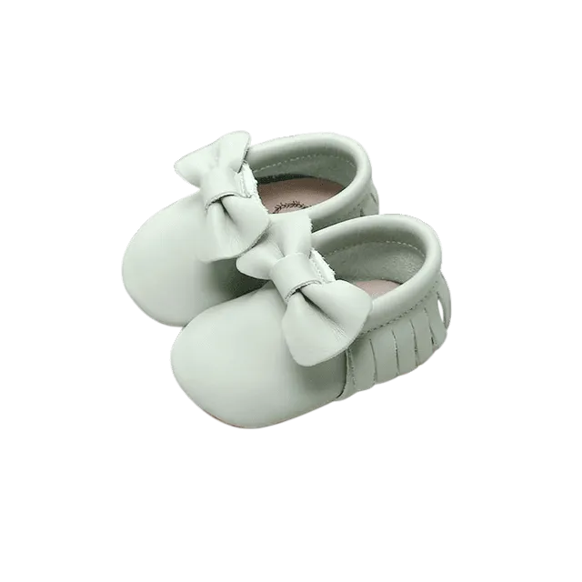 Bow Moccasins - Sage