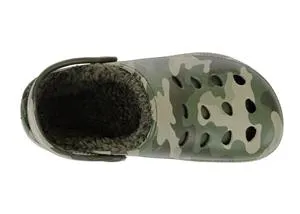 Boys Injected EVA Clog with Faux Berber Lining