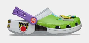 Buzz Lightyear Classic Clog Preschool/Grade School Sandals (Green/White/Purple) Free Shipping