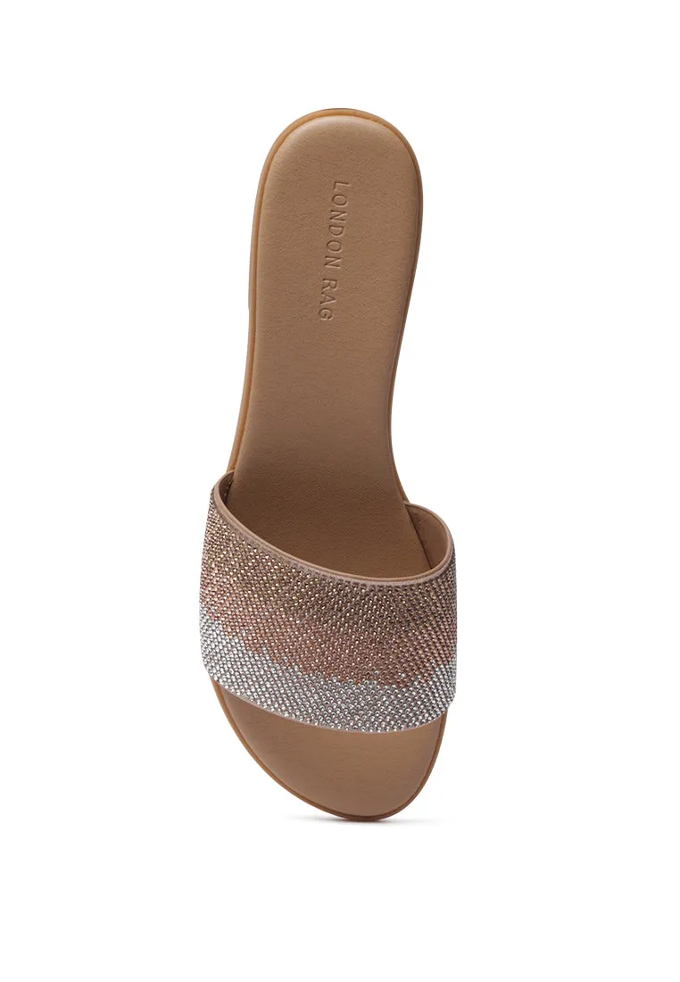 canisa metallic block heeled sandals